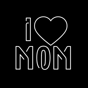 I LOVE MOM (60X60cm)